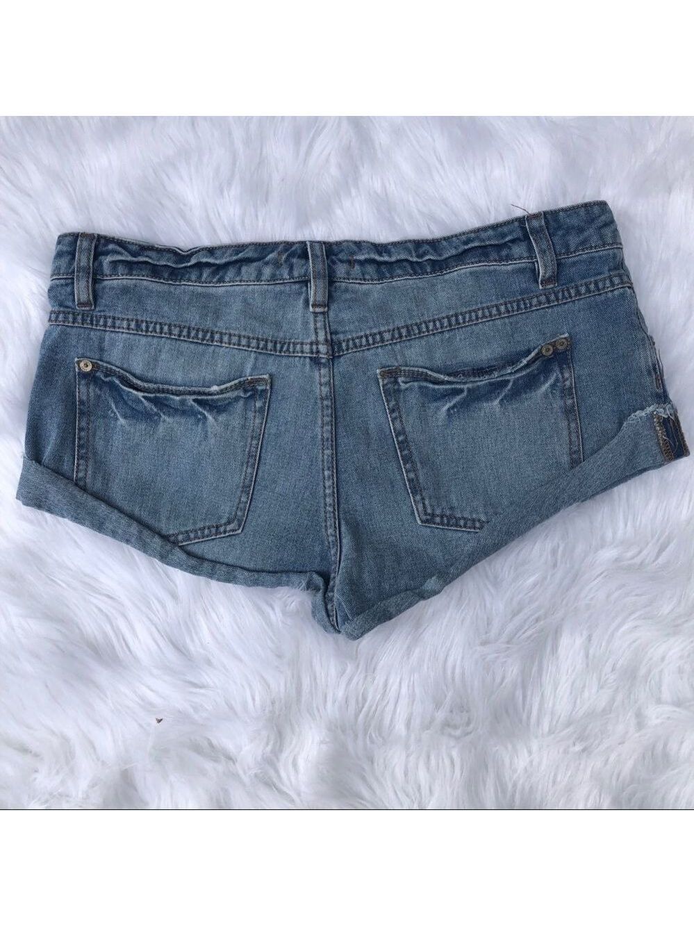 Free People Irreplaceable Distressed Cutoff Shorts - Picture 5 of 7